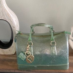 Furla Candy Bag- Glitter Green